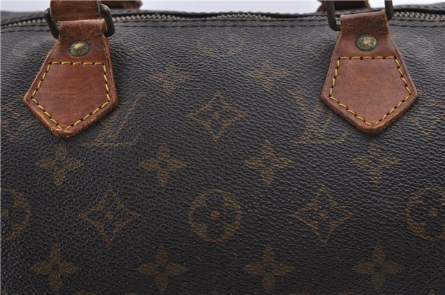 Authentic Louis Vuitton Monogram Speedy 30 Hand Bag M41526 LV 0730D