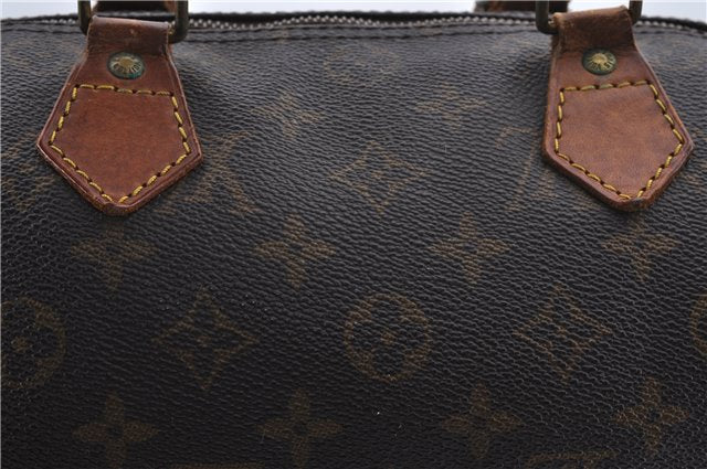 Authentic Louis Vuitton Monogram Speedy 30 Hand Bag M41526 LV 0730D