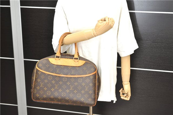 Authentic Louis Vuitton Monogram Deauville Hand Bag M47270 LV 0732D