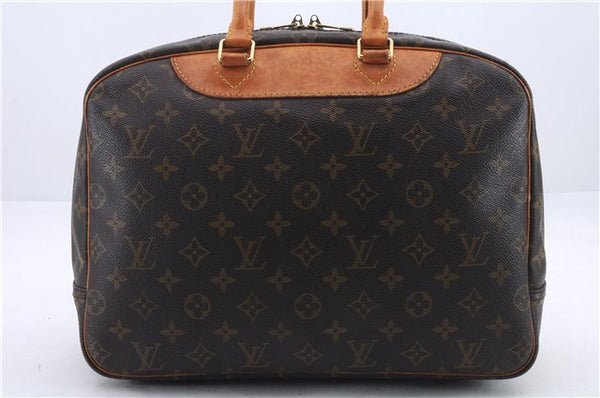 Authentic Louis Vuitton Monogram Deauville Hand Bag M47270 LV 0736D