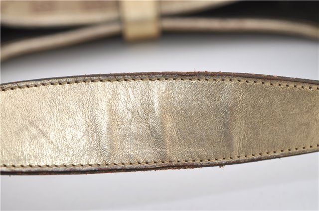 Authentic GUCCI Jackie Shoulder Hand Bag GG Canvas Leather 0013306 Brown 0737F