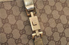 Authentic GUCCI Jackie Shoulder Hand Bag GG Canvas Leather 0013306 Brown 0737F