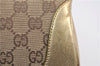 Authentic GUCCI Jackie Shoulder Hand Bag GG Canvas Leather 0013306 Brown 0737F