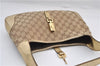 Authentic GUCCI Jackie Shoulder Hand Bag GG Canvas Leather 0013306 Brown 0737F