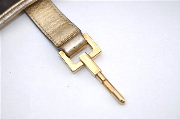 Authentic GUCCI Jackie Shoulder Hand Bag GG Canvas Leather 0013306 Brown 0737F