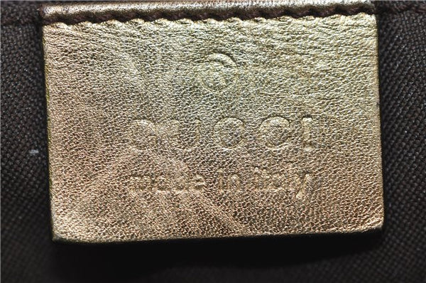 Authentic GUCCI Jackie Shoulder Hand Bag GG Canvas Leather 0013306 Brown 0737F