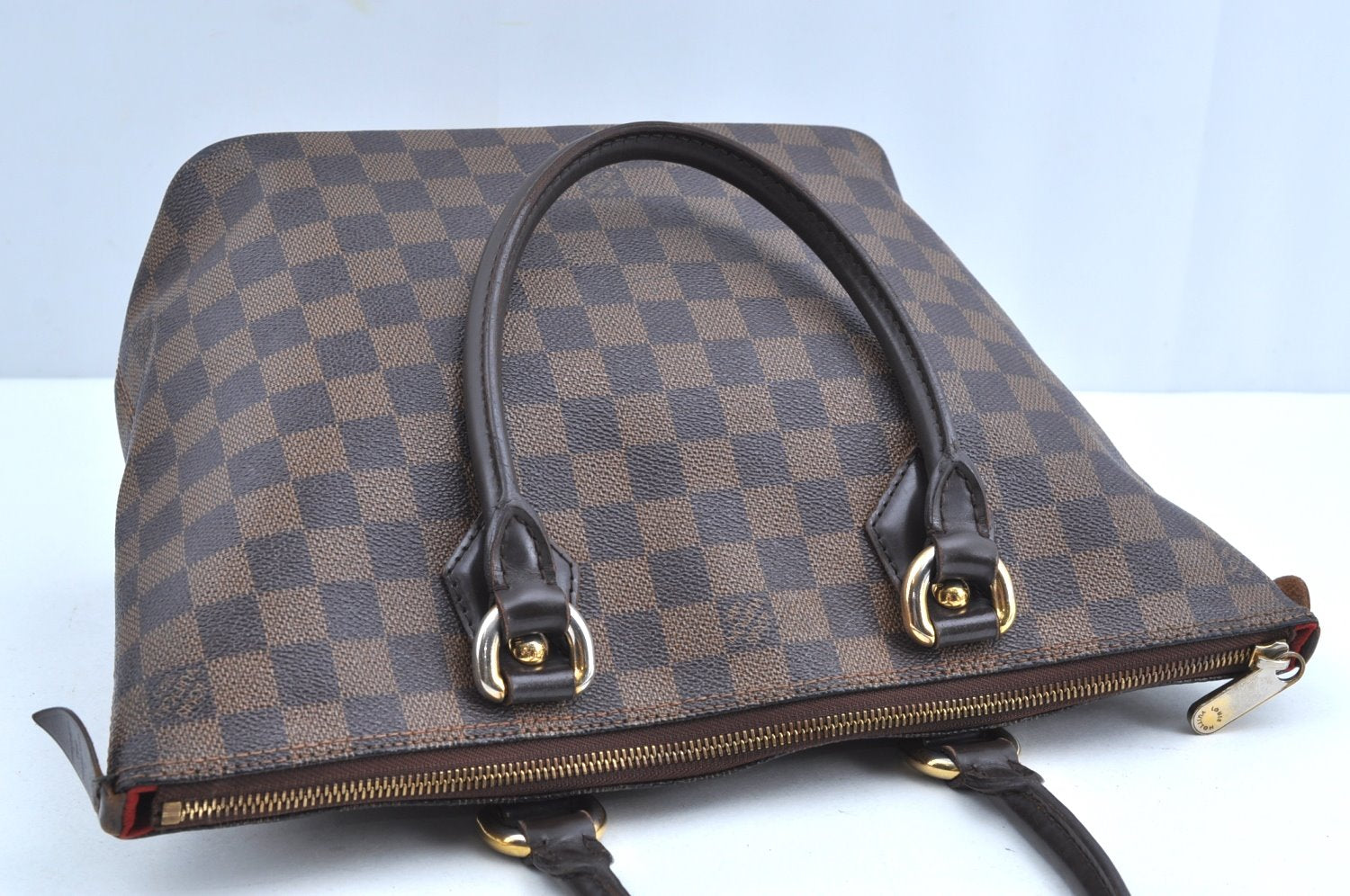 Authentic Louis Vuitton Damier Saleya PM Shoulder Tote Bag N51183 LV 0740H