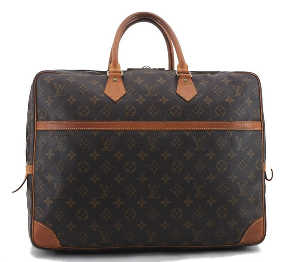 Auth Louis Vuitton Monogram Porte Cocuments Voyage 2 Compartment M53362 LV 0743D