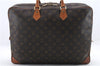 Auth Louis Vuitton Monogram Porte Cocuments Voyage 2 Compartment M53362 LV 0743D