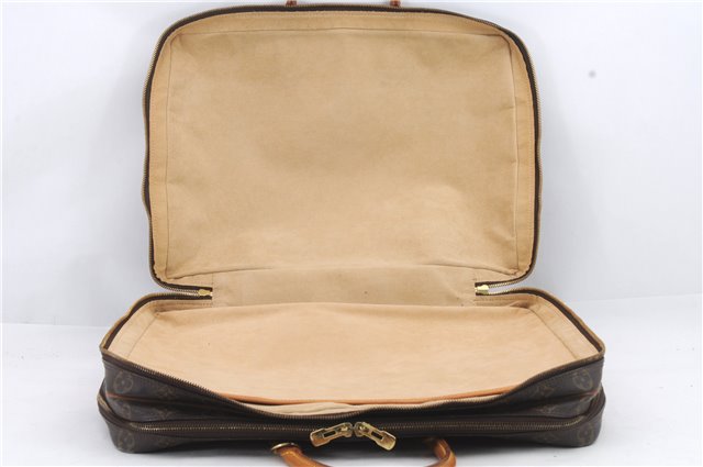 Auth Louis Vuitton Monogram Porte Cocuments Voyage 2 Compartment M53362 LV 0743D
