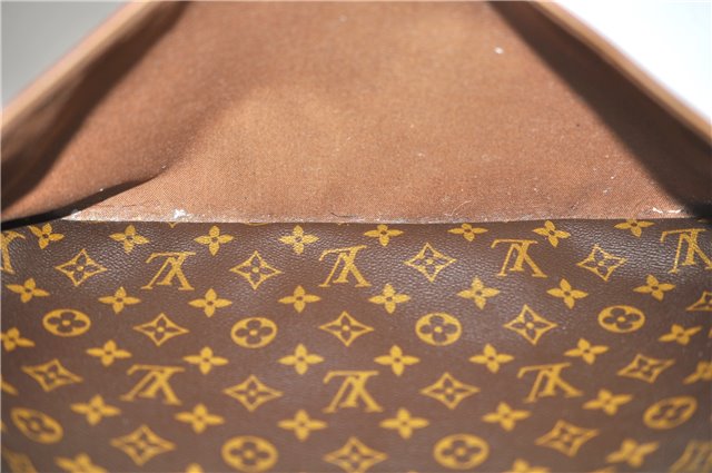 Auth Louis Vuitton Monogram Porte Cocuments Voyage 2 Compartment M53362 LV 0743D