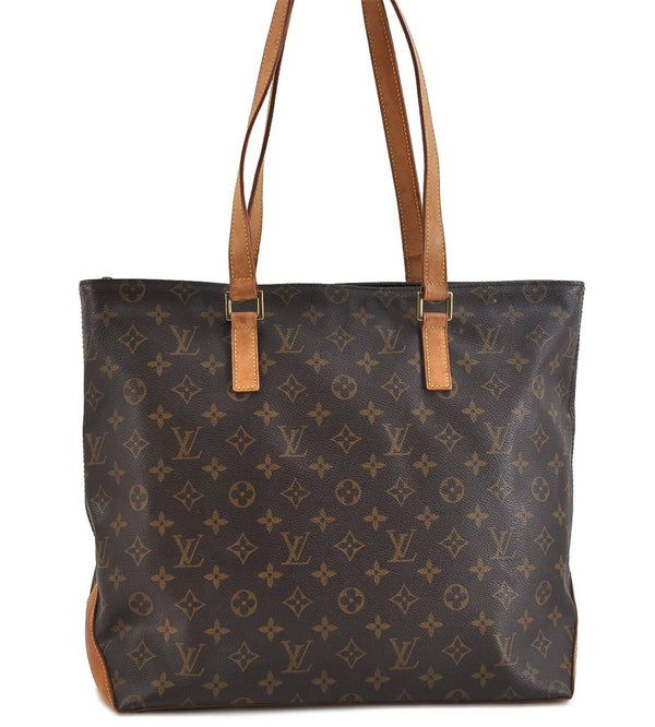 Authentic Louis Vuitton Monogram Cabas Mezzo Tote Bag M51151 LV 0744D