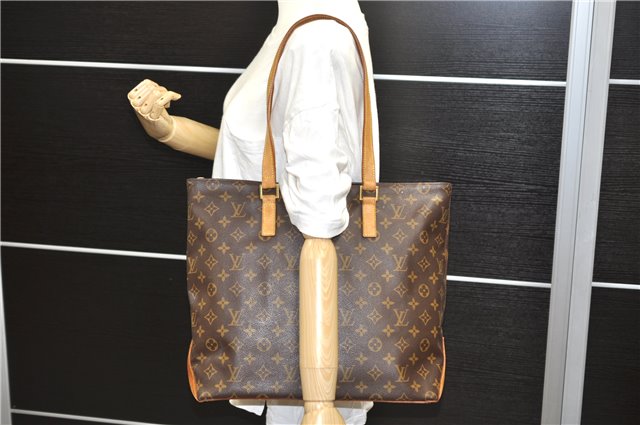 Authentic Louis Vuitton Monogram Cabas Mezzo Tote Bag M51151 LV 0744D