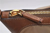 Authentic PRADA Nylon Tessuto Leather Shoulder Cross Body Bag Beige 0744F