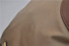 Authentic PRADA Nylon Tessuto Leather Shoulder Cross Body Bag Beige 0744F
