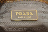 Authentic PRADA Nylon Tessuto Leather Shoulder Cross Body Bag Beige 0744F