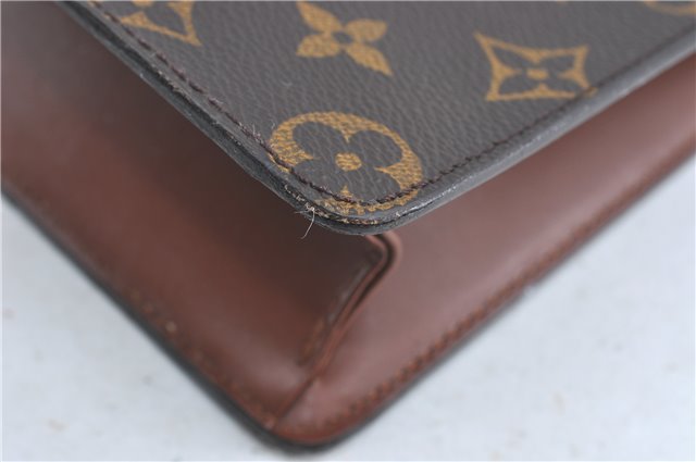 Authentic Louis Vuitton Monogram Pochette Homme Clutch Hand Bag M51795 LV 0746B