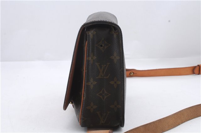 Auth Louis Vuitton Monogram Cartouchiere MM Shoulder Bag M51253 LV Junk 0746D