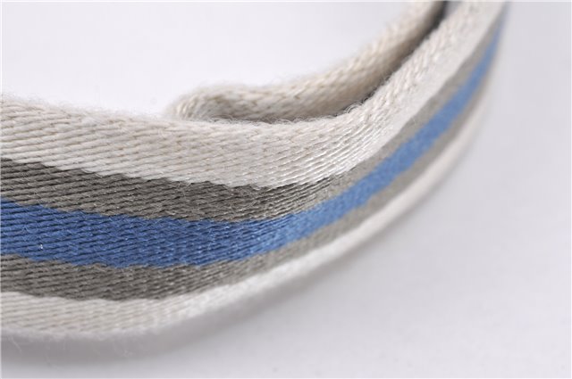 Authentic GUCCI Shoulder Cross Body Bag GG Canvas Leather 145857 Silver 0748F