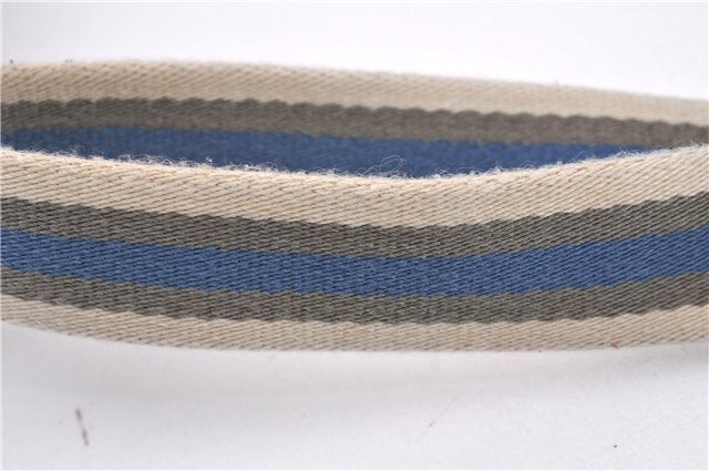 Authentic GUCCI Shoulder Cross Body Bag GG Canvas Leather 145857 Silver 0748F