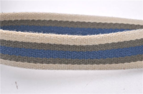 Authentic GUCCI Shoulder Cross Body Bag GG Canvas Leather 145857 Silver 0748F