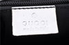 Authentic GUCCI Shoulder Cross Body Bag GG Canvas Leather 145857 Silver 0748F