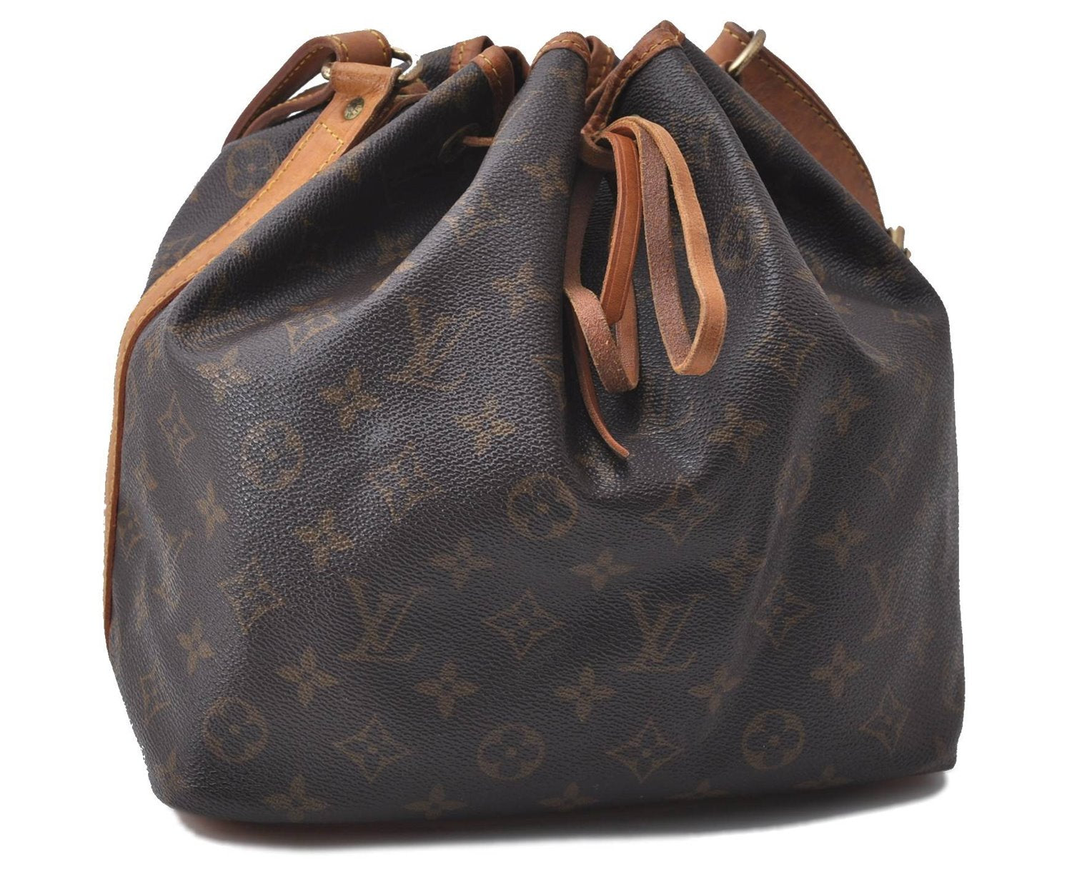 Authentic Louis Vuitton Monogram Petit Noe Shoulder Bag M42226 LV 0751D