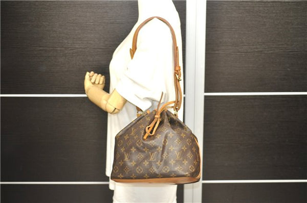 Authentic Louis Vuitton Monogram Petit Noe Shoulder Bag M42226 LV 0751D