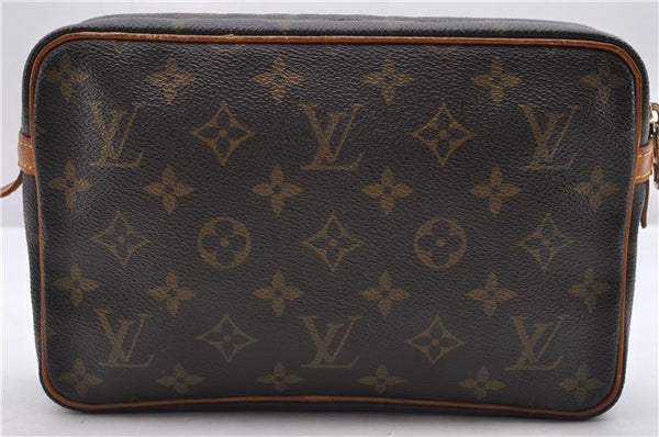 Authentic Louis Vuitton Monogram Compiegne 23 Clutch Hand Bag M51847 LV 0753D