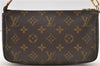 Authentic Louis Vuitton Monogram Pochette Accessoires Pouch M51980 LV 0754D