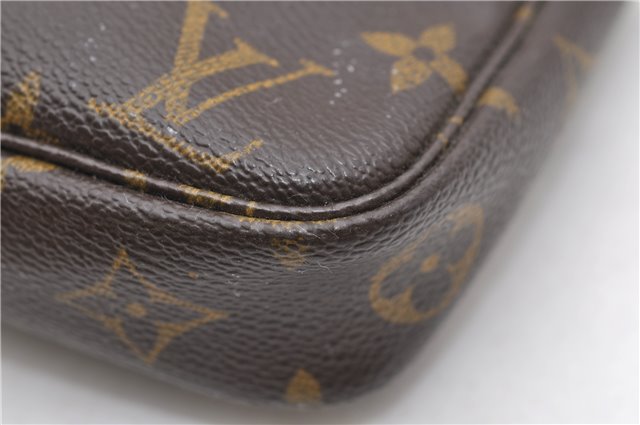 Authentic Louis Vuitton Monogram Pochette Accessoires Pouch M51980 LV 0754D