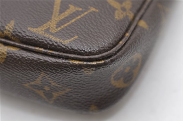 Authentic Louis Vuitton Monogram Pochette Accessoires Pouch M51980 LV 0754D