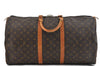 Authentic Louis Vuitton Monogram Keepall 55 Boston Bag M41424 LV 0755D