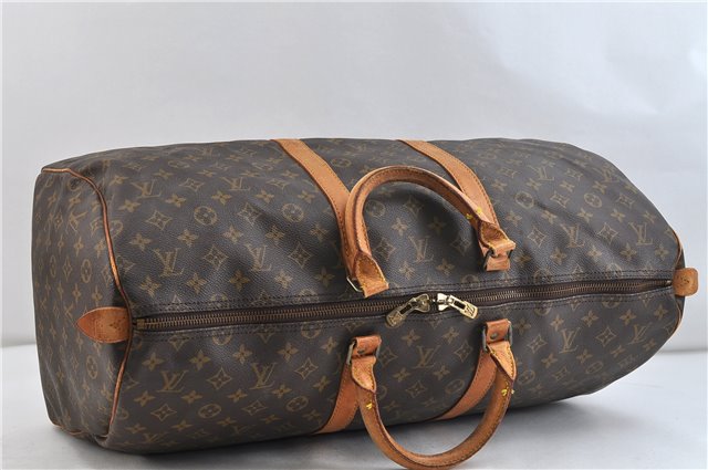 Authentic Louis Vuitton Monogram Keepall 55 Boston Bag M41424 LV 0755D