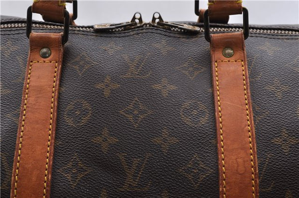 Auth Louis Vuitton Monogram Keepall Bandouliere 55 Boston Bag M41414 LV 0758D