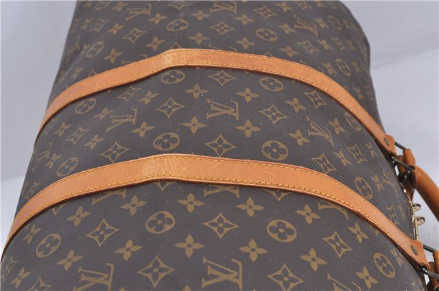 Authentic Louis Vuitton Monogram Keepall 55 Boston Bag M41424 LV 0759D