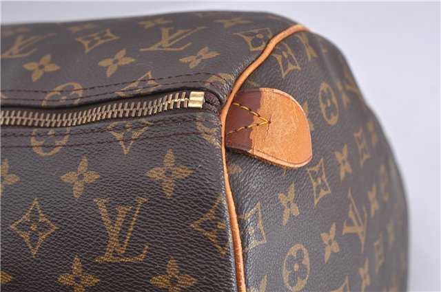 Authentic Louis Vuitton Monogram Keepall 55 Boston Bag M41424 LV 0759D