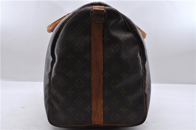 Auth Louis Vuitton Monogram Keepall Bandouliere 50 Boston Bag M41416 LV 0761D