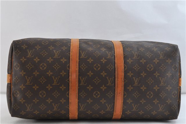 Auth Louis Vuitton Monogram Keepall Bandouliere 50 Boston Bag M41416 LV 0762D