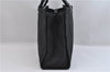 Authentic GUCCI Bamboo Shoulder Hand Bag GG Nylon Leather 0021010 Black 0762F
