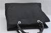 Authentic GUCCI Bamboo Shoulder Hand Bag GG Nylon Leather 0021010 Black 0762F