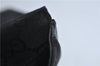 Authentic GUCCI Bamboo Shoulder Hand Bag GG Nylon Leather 0021010 Black 0762F