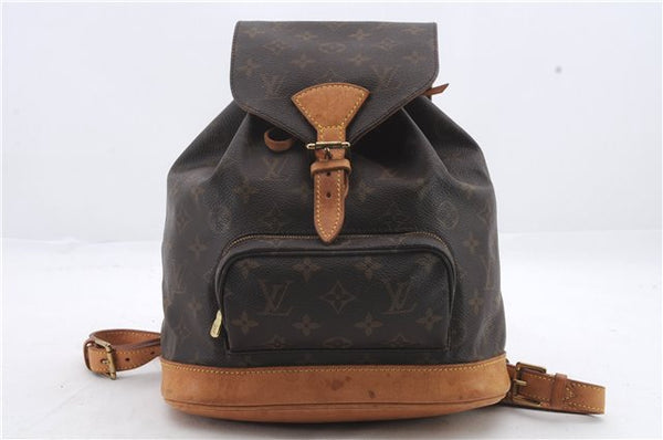 Authentic Louis Vuitton Monogram Montsouris MM Backpack M51136 LV 0763D