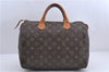 Authentic Louis Vuitton Monogram Speedy 30 Hand Bag Purse M41526 LV 0764D