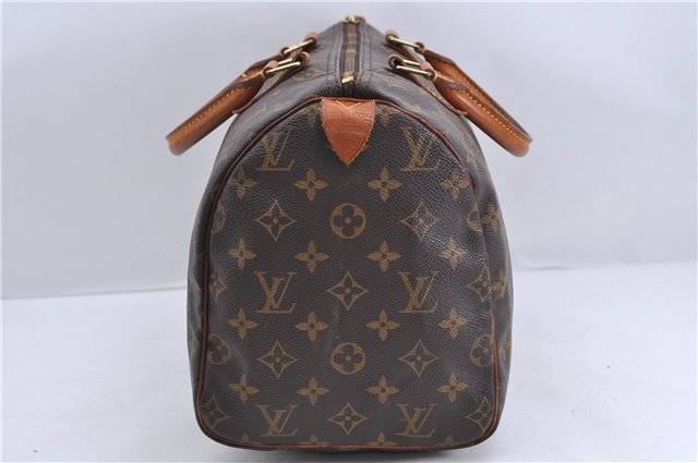 Authentic Louis Vuitton Monogram Speedy 30 Hand Bag Purse M41526 LV 0764D