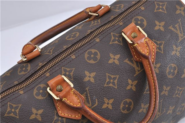 Authentic Louis Vuitton Monogram Speedy 30 Hand Bag Purse M41526 LV 0764D