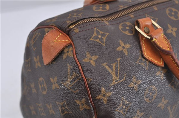 Authentic Louis Vuitton Monogram Speedy 30 Hand Bag Purse M41526 LV 0764D