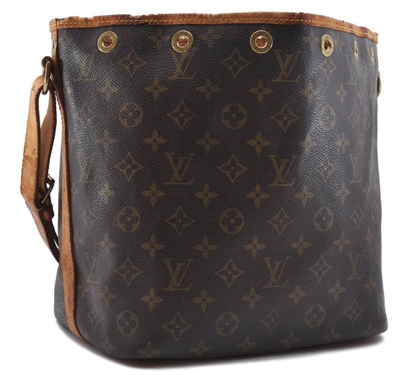 Authentic Louis Vuitton Monogram Petit Noe Shoulder Bag M42226 LV 0765D