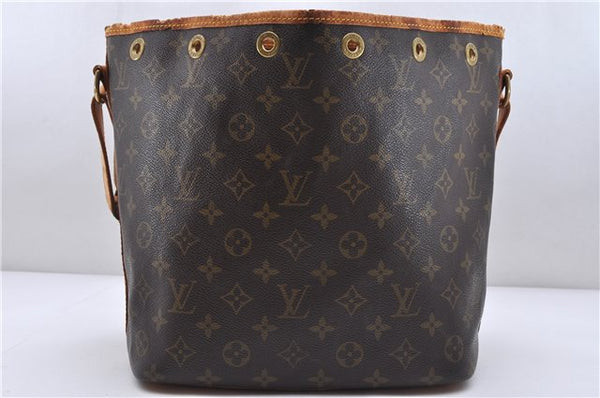 Authentic Louis Vuitton Monogram Petit Noe Shoulder Bag M42226 LV 0765D