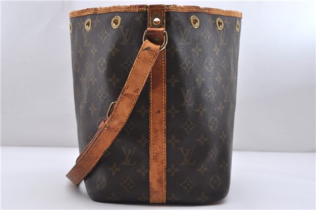 Authentic Louis Vuitton Monogram Petit Noe Shoulder Bag M42226 LV 0765D